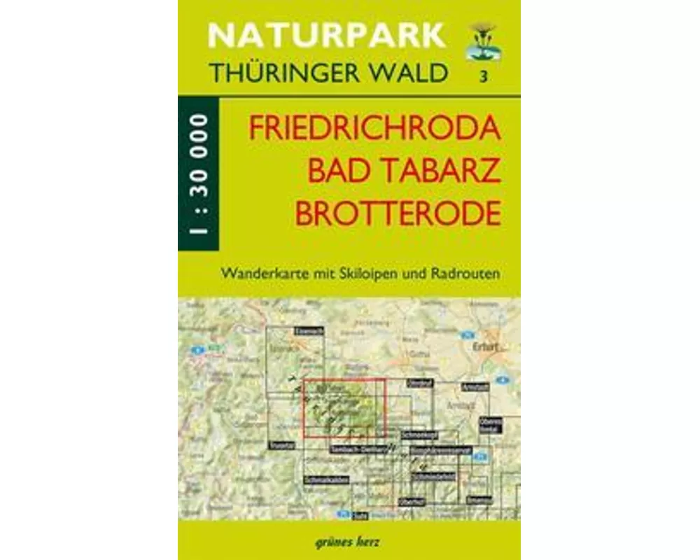 Wanderkarte Friedrichroda/Brotterode/Tabarz