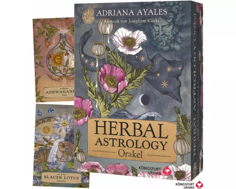 Herbal Astrology Orakel: 55 Karten mit Botschaften und Anleitungen