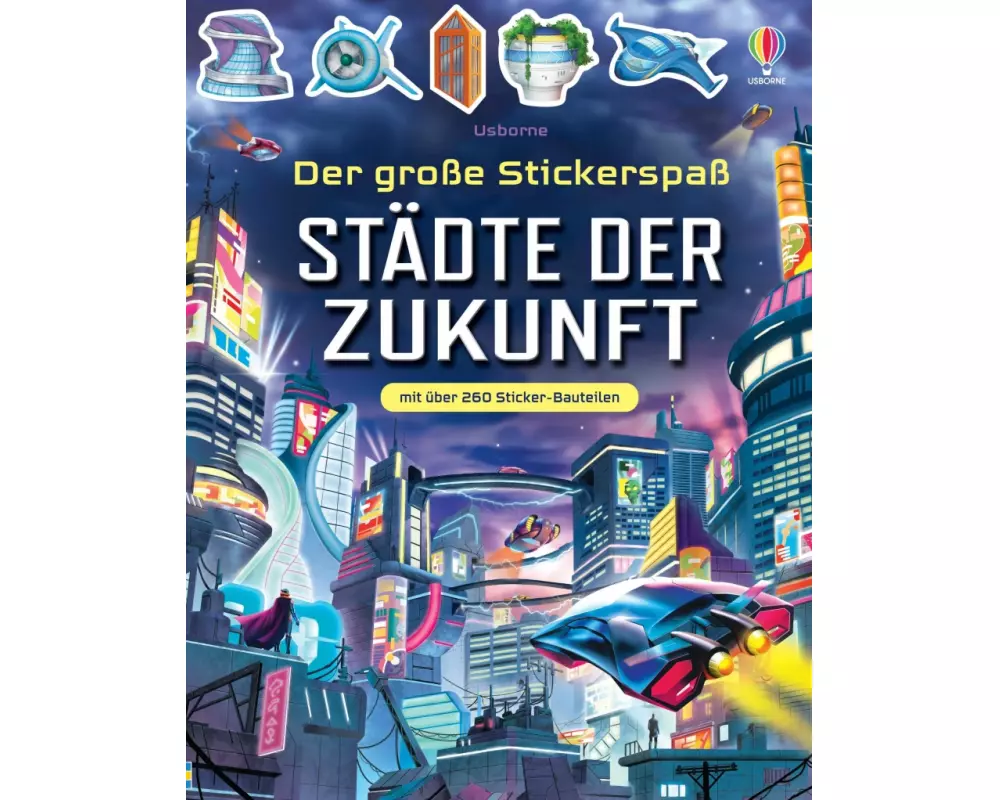 Der große Stickerspaß: Städte der Zukunft