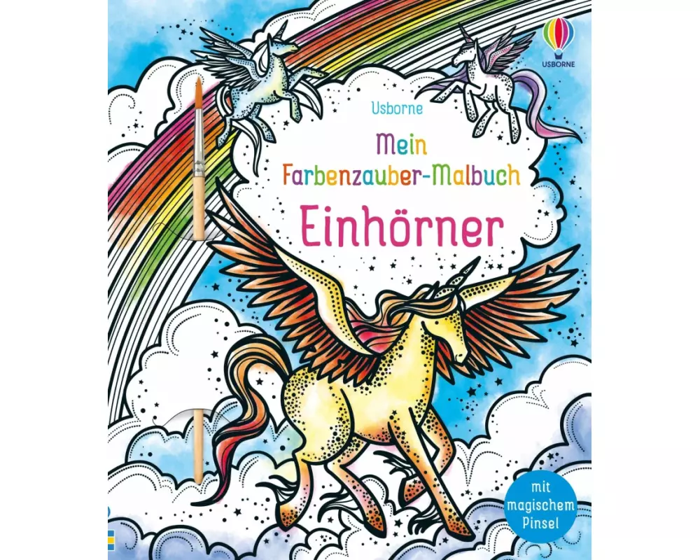 Mein Farbenzauber-Malbuch: Einhörner