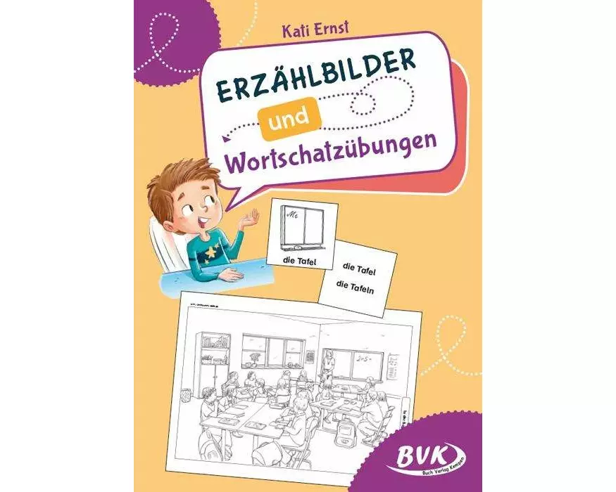 Erzählbilder und Wortschatzübungen