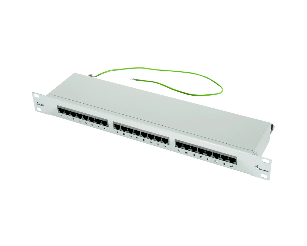 TELEGÄRTNER 19"-Modular Patchpanel Cat.5e (Class D), 1 HE, 24 Ports