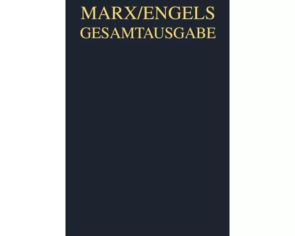 Karl Marx: Ökonomische Manuskripte 1863-1867