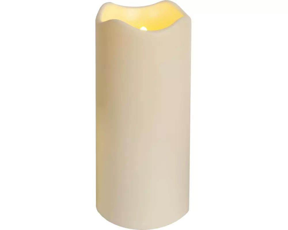Star Trading LED-Kerze Pillar Paul Ø 10 x 23 cm, Beige