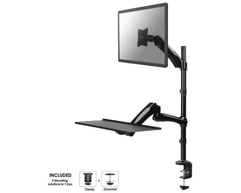 NEOMOUNTS Tischhalterung FPMA-D500KEYB bis 9 kg – Schwarz