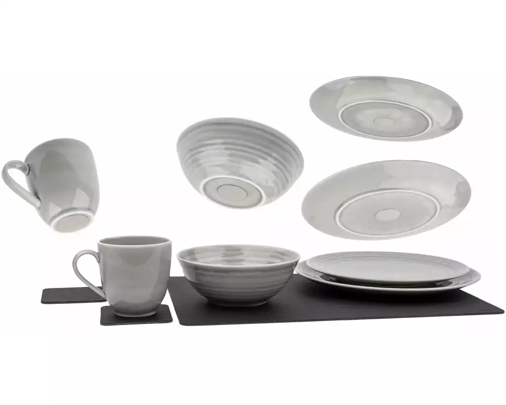 Silwy Magnet-Porzellan-Geschirrset Ash
