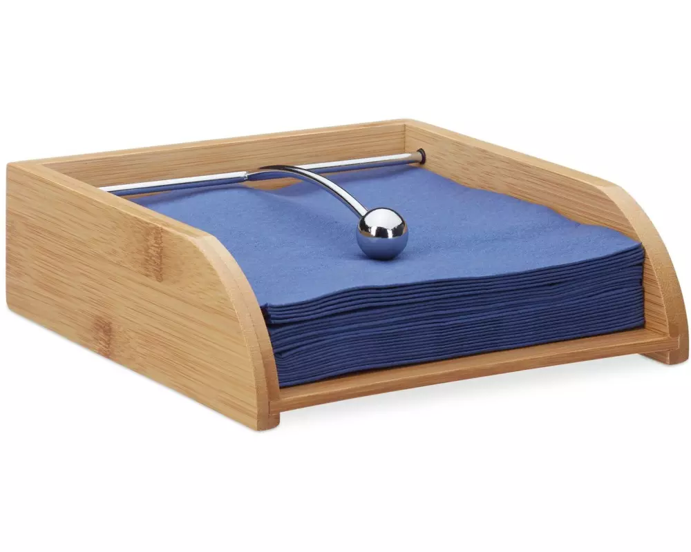 relaxdays Serviettenhalter Natur