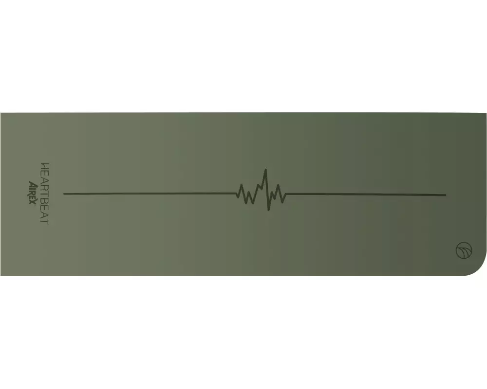 Airex Yogamatte Heartbeat, Olivgrün