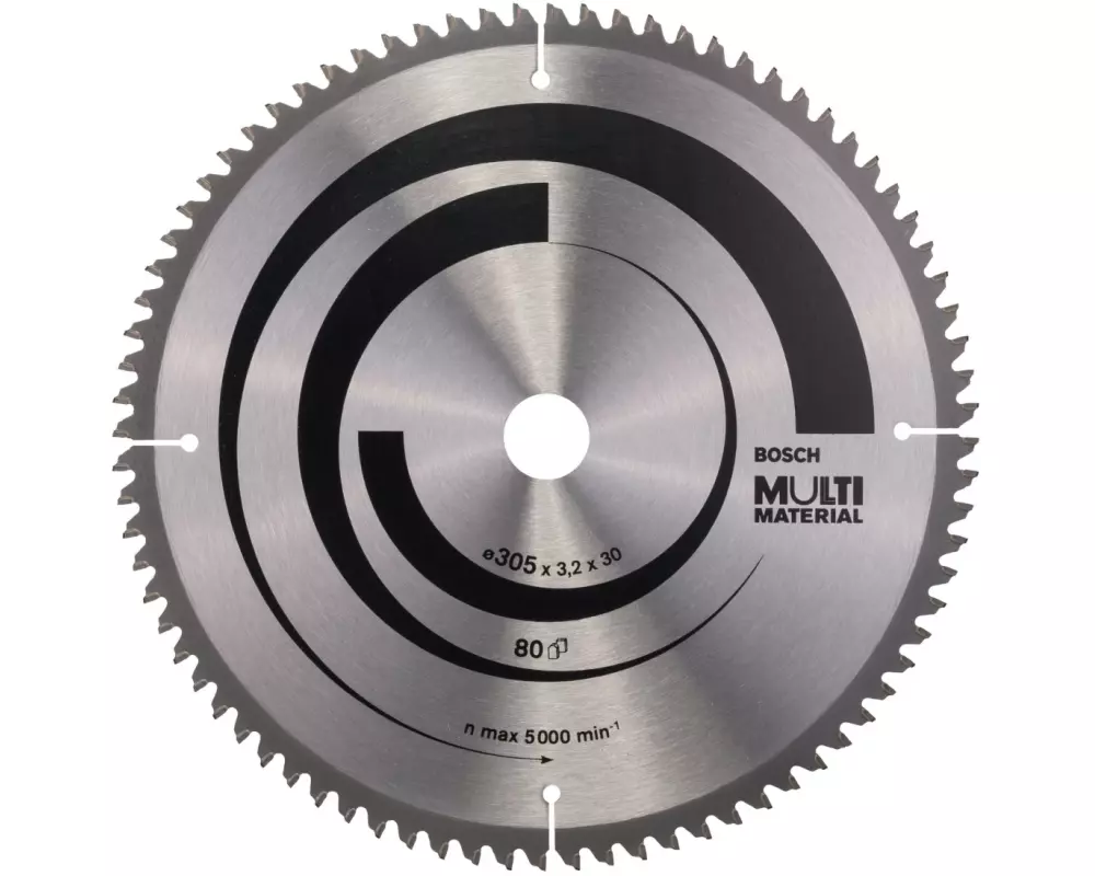 Bosch Professional Kreissägeblatt Multi Material, 305 x 30 x 3.2 mm, Z 80