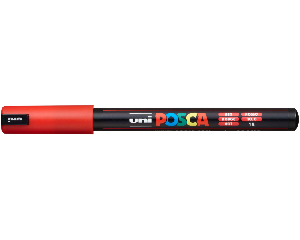 UNI-BALL Fineliner Posca 0.7mm PC-1MR RED rot