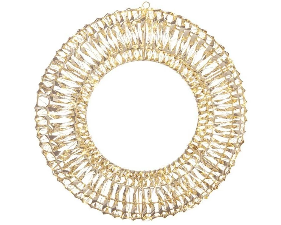 STT Glamour wreath, 60 Warmweiss