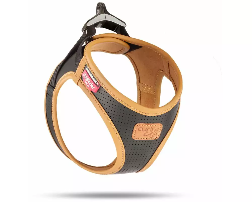 curli Geschirr Apfelleder, 2XS, Schwarz