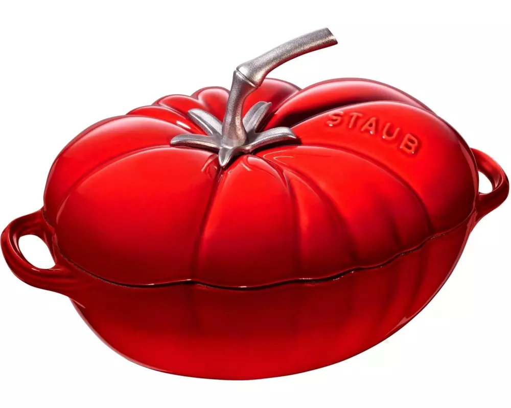 Staub Bräter Cocotte Tomate 25 cm, Kirschrot, 2.9 l