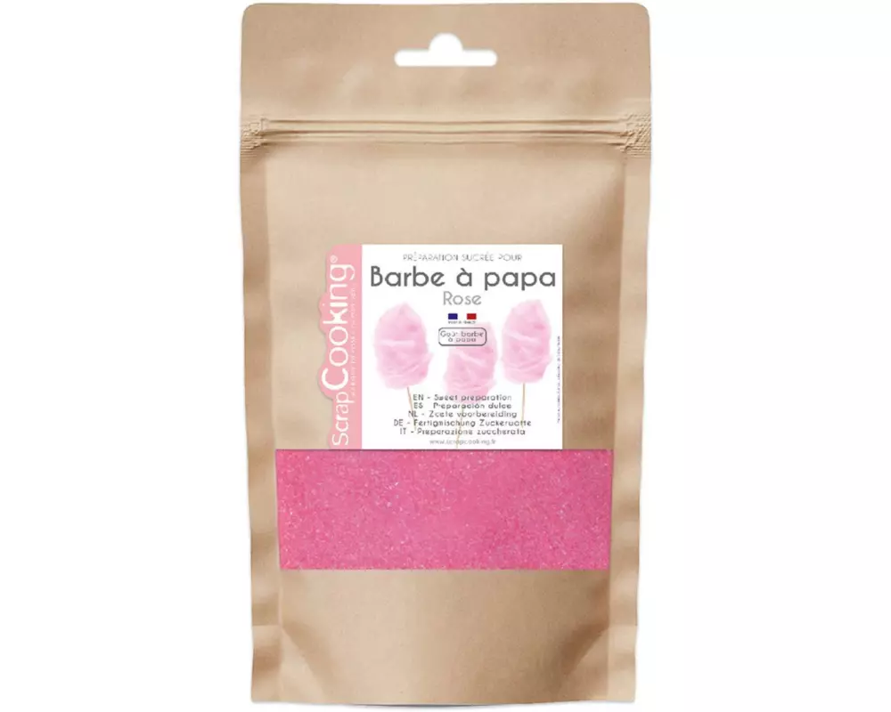 ScrapCooking Fertigmischung Zuckerwatte Bonbongeschmack Rosa 160 g