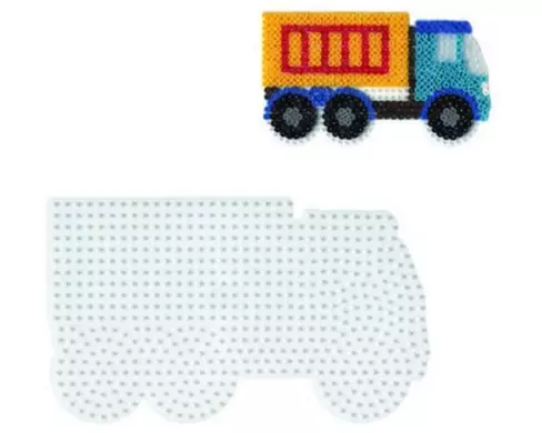 Hama Bügelperlen Platten LKW Weiss, 10 x 17 cm
