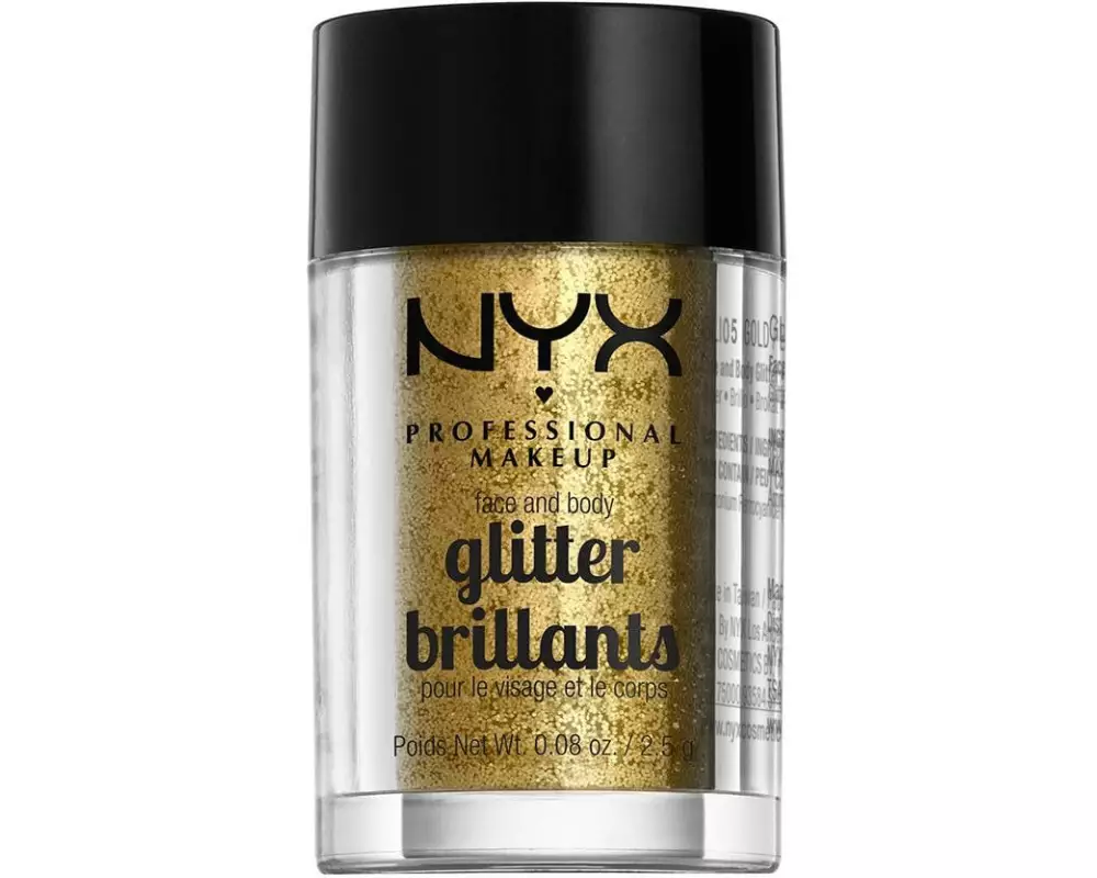 NYX Professional Makeup Face and Body Glitter gold 2.5 g