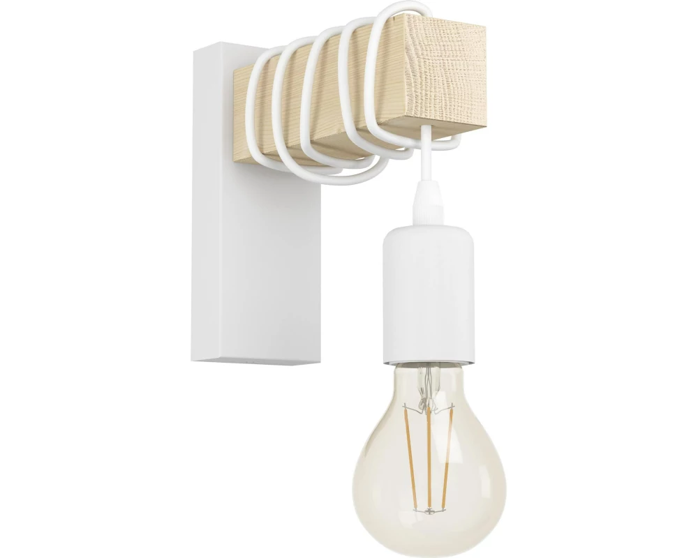 EGLO Leuchten Wandleuchte TOWNSHEND weiss exkl. E27 1x10W