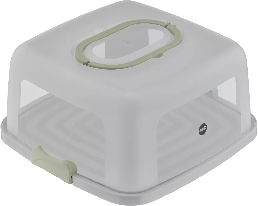 Emsa Tortenplatte Rechteckig Grau/Grün