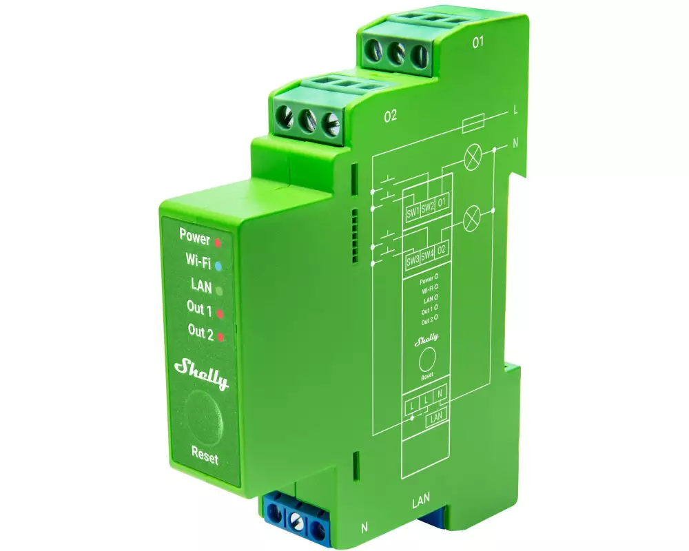 Shelly Smart Home Pro Dimmer 2PM