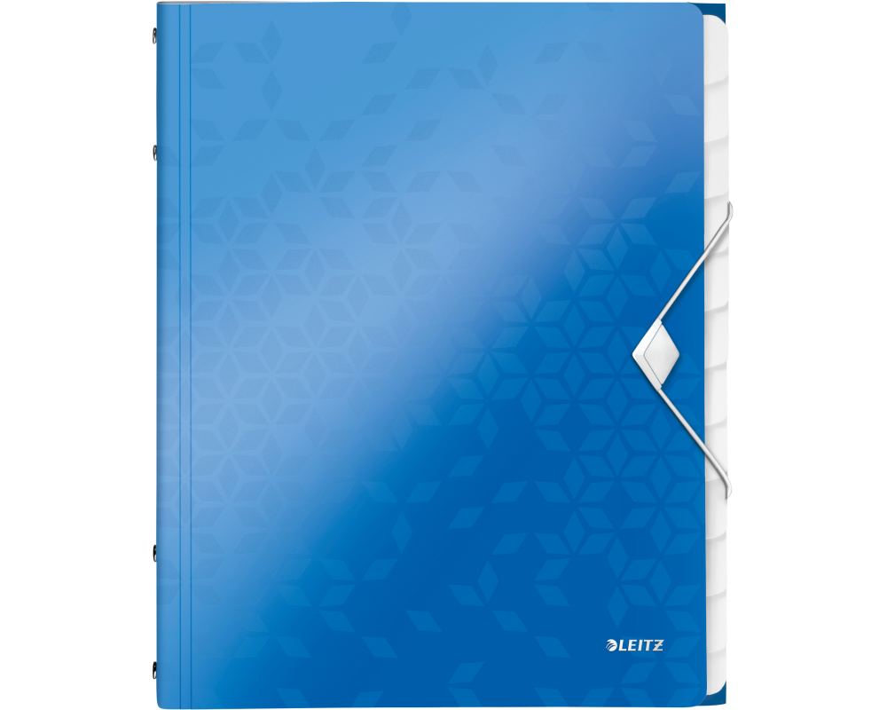 LEITZ Ordnungsmappe WOW PP A4 46340036 blau 12-teilig