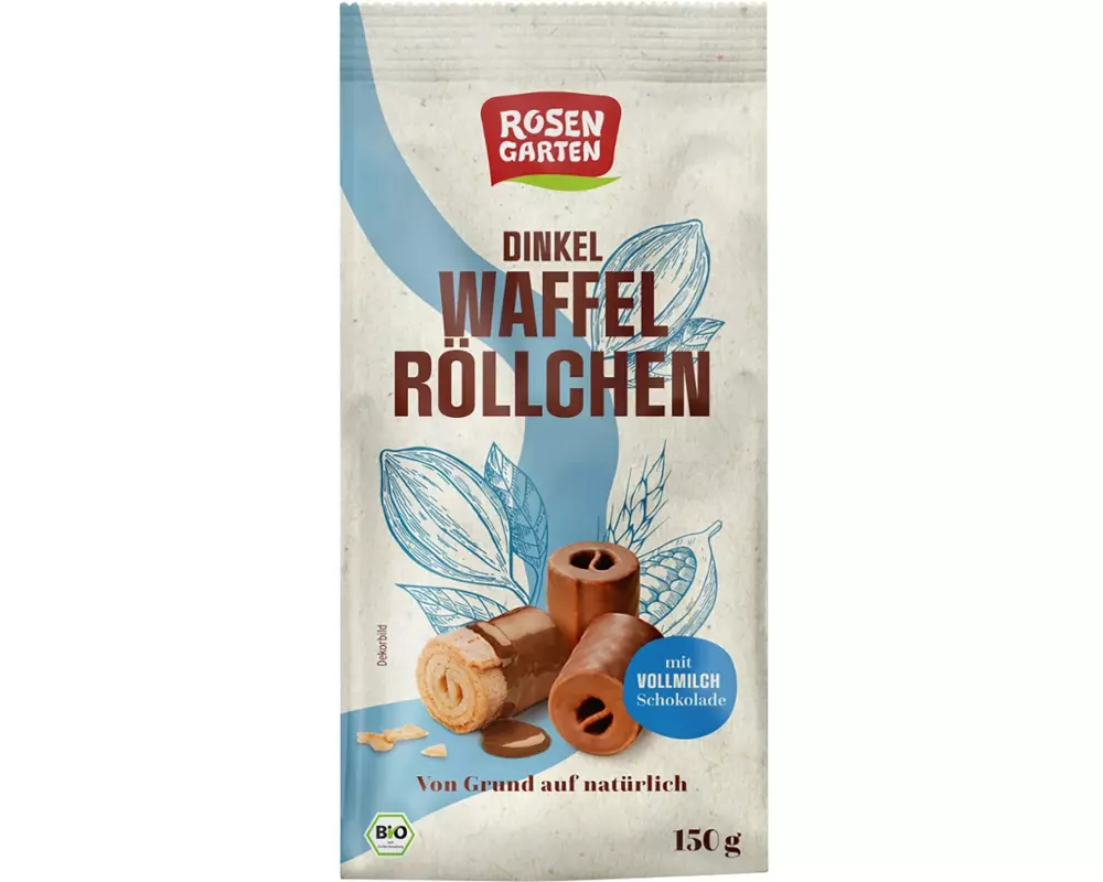 Rosengarten Dinkelwaffelröllchen 150 g