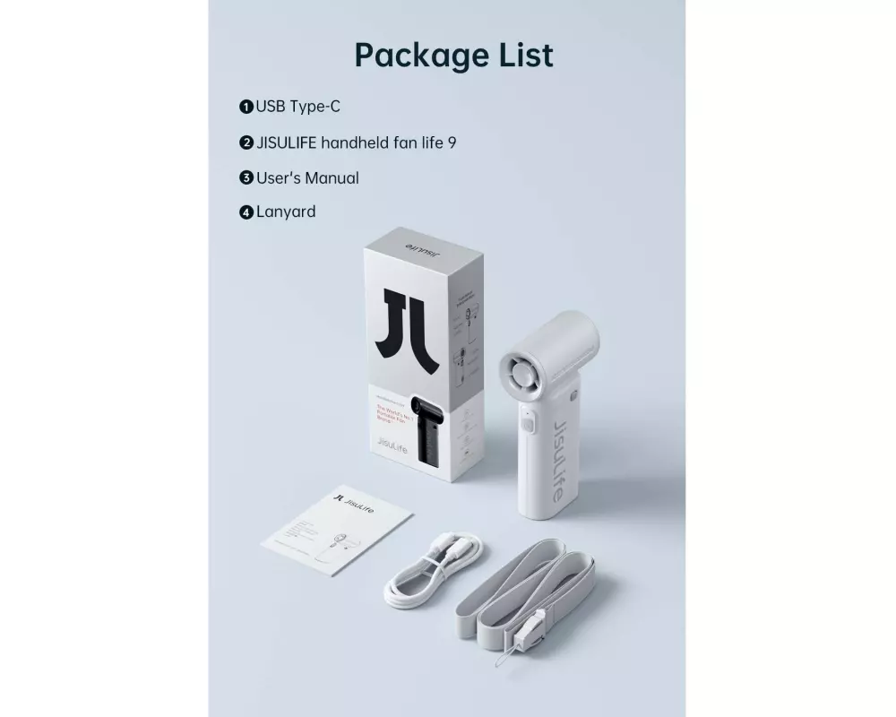 Jisulife Handventilator Fan 9 Grau