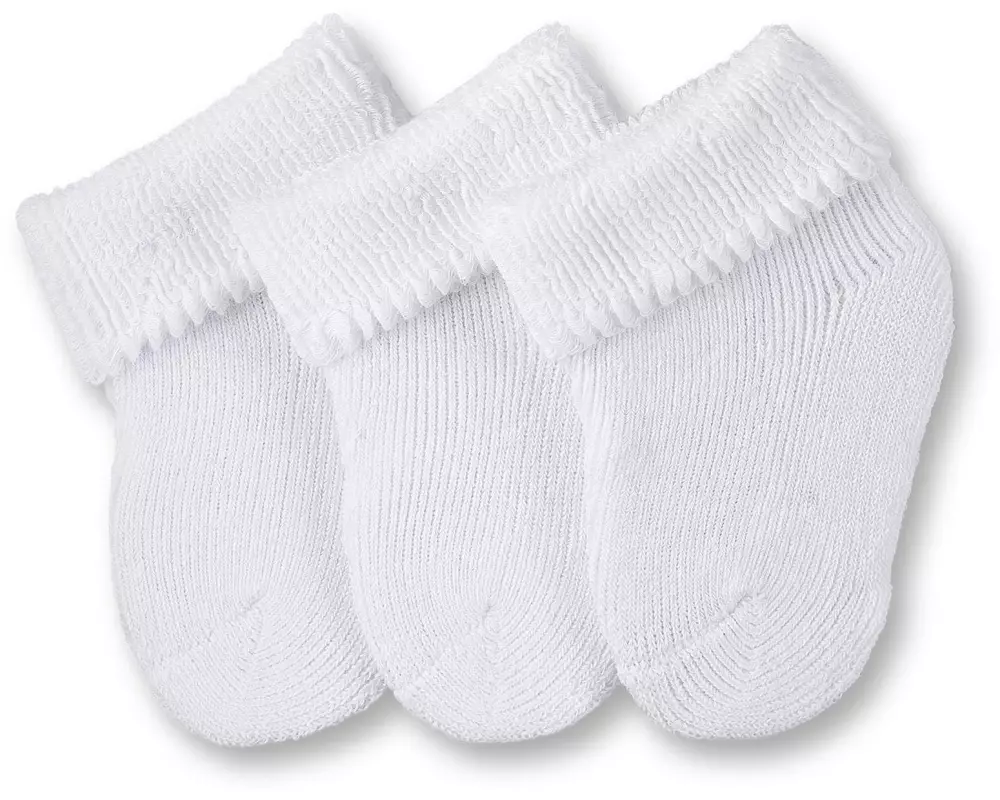 Sterntaler Socken 3er Set Weiss Gr. 50/56
