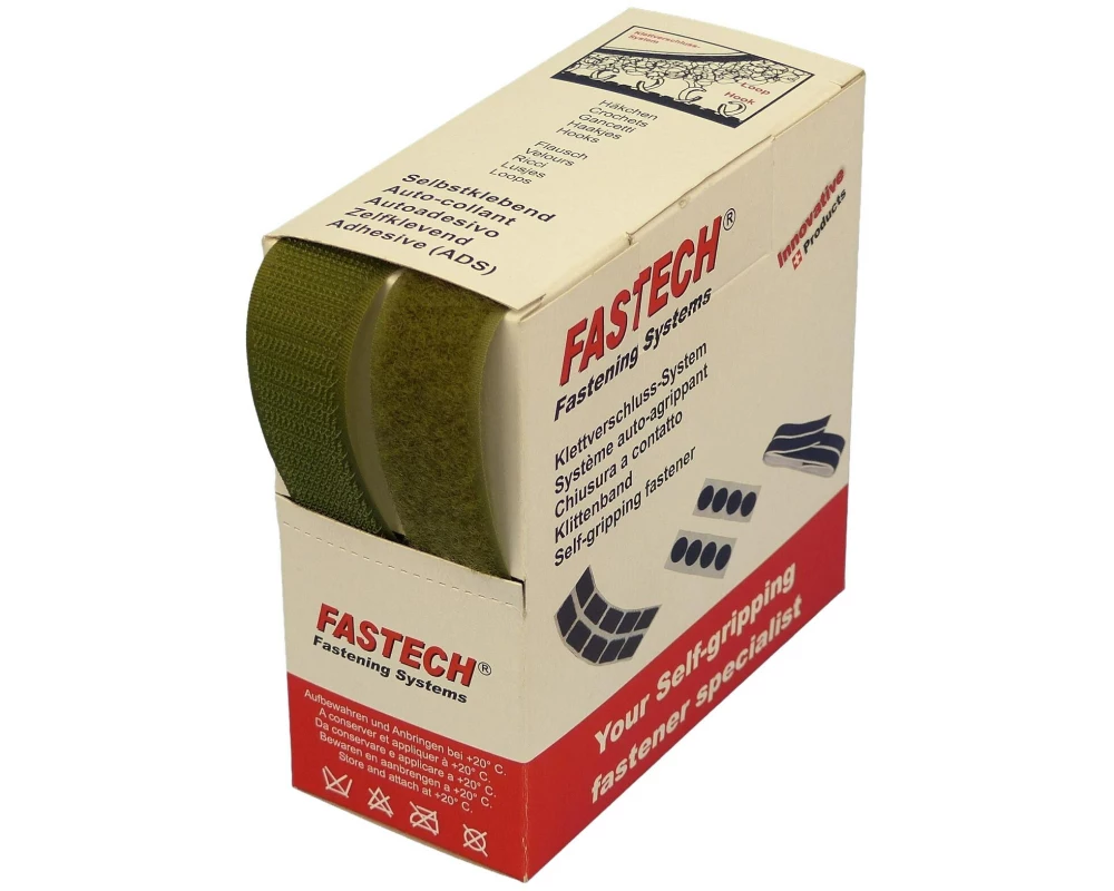 FASTECH Klettband-Box Olive