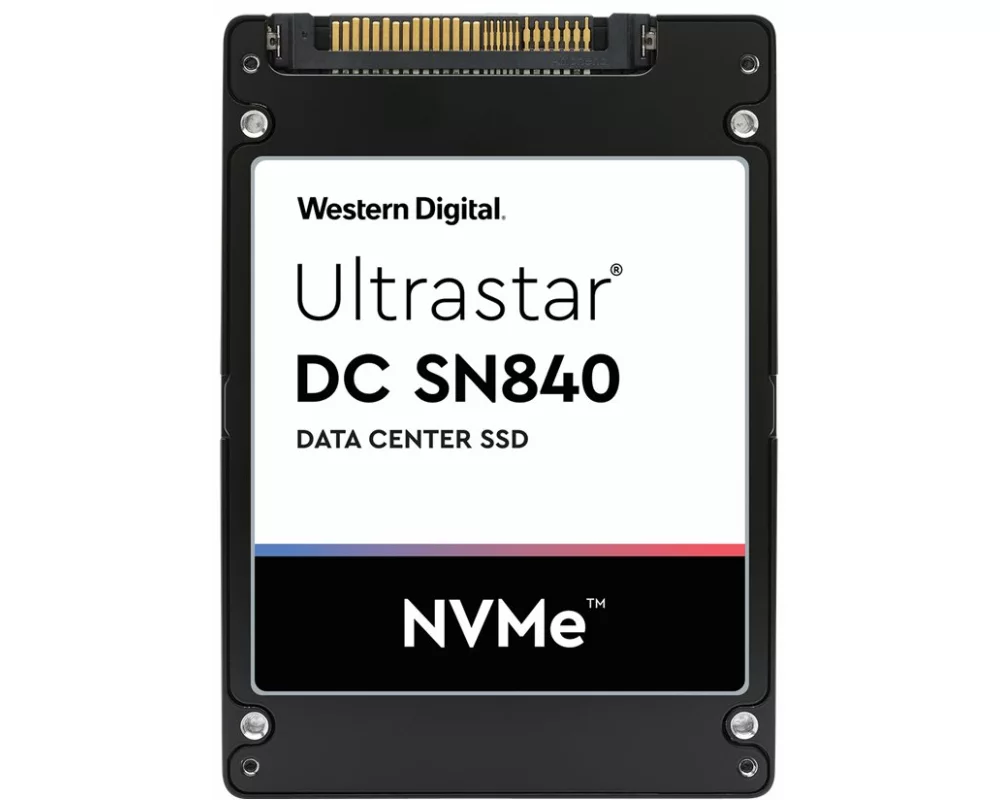 Western Digital ULTRASTAR DC SN840 NVMe SSD 3840GB 2.5 inch 15.0MM PCIe TLC RI-3DW/D BICS4 ISE - WUS4BA138DSP3X3