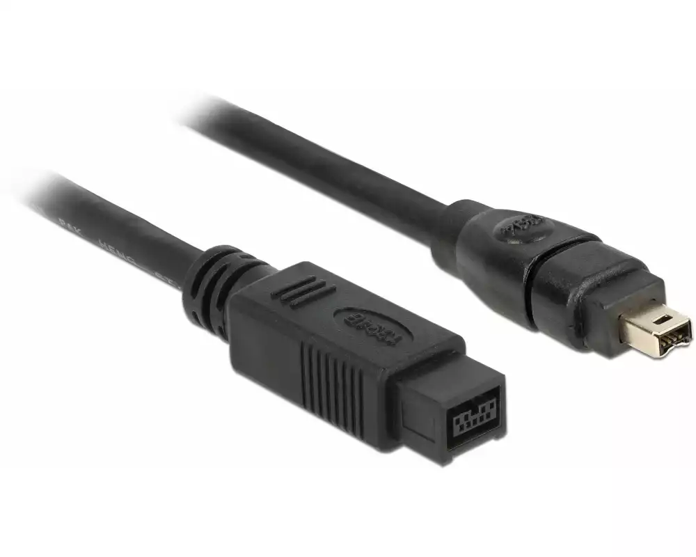Delock FireWire-Kabel 400Mbps 9Pin-4Pin 1 m