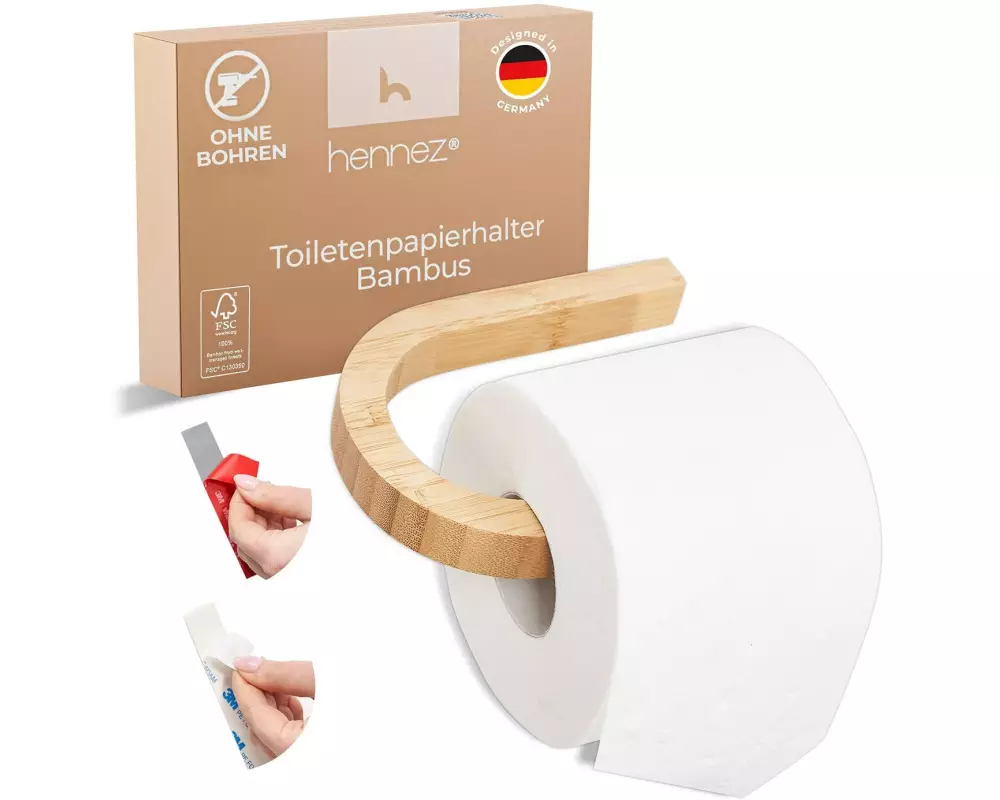 Hennez Toilettenpapierhalter Evan Nature
