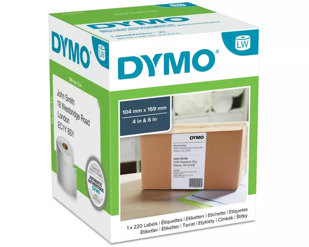 DYMO Etikettenrolle Versand 104 x 159 mm