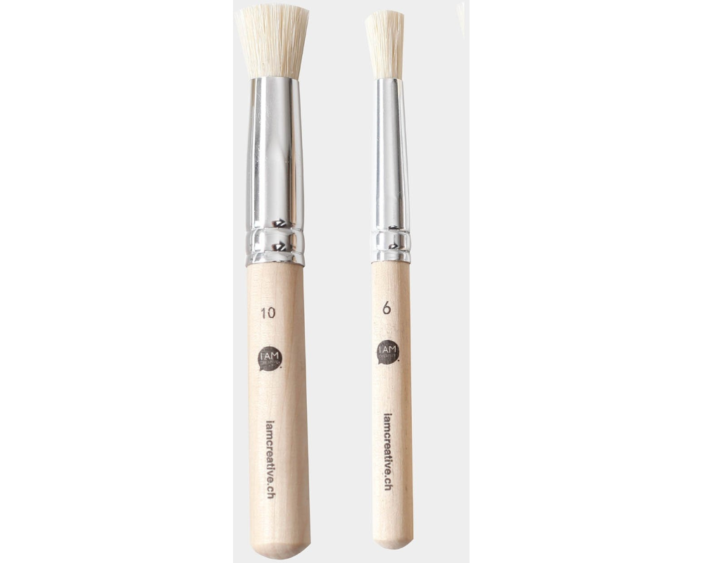 I AM CREATIVE Schablonierpinsel Set MAA1011.16 6+10mm, FSC