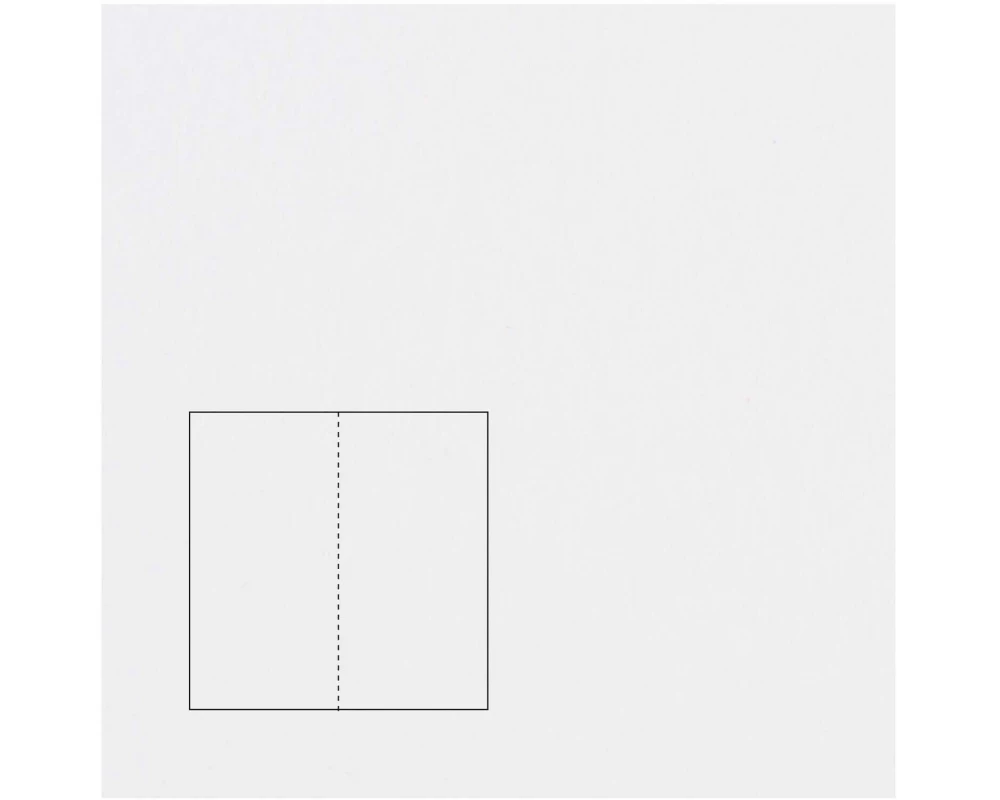 Rico Design Paper Poetry Essentials DL Klappkarte lang A6, Hochweiss