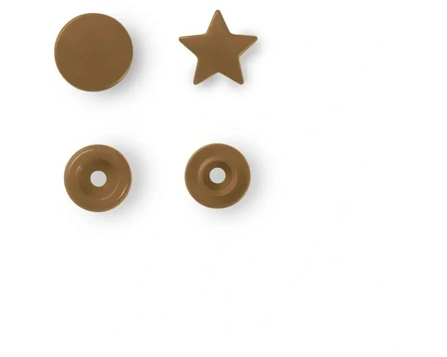 Prym Druckknöpfe Color Snaps Stern, Gold, 12.4 mm, 30 Stück