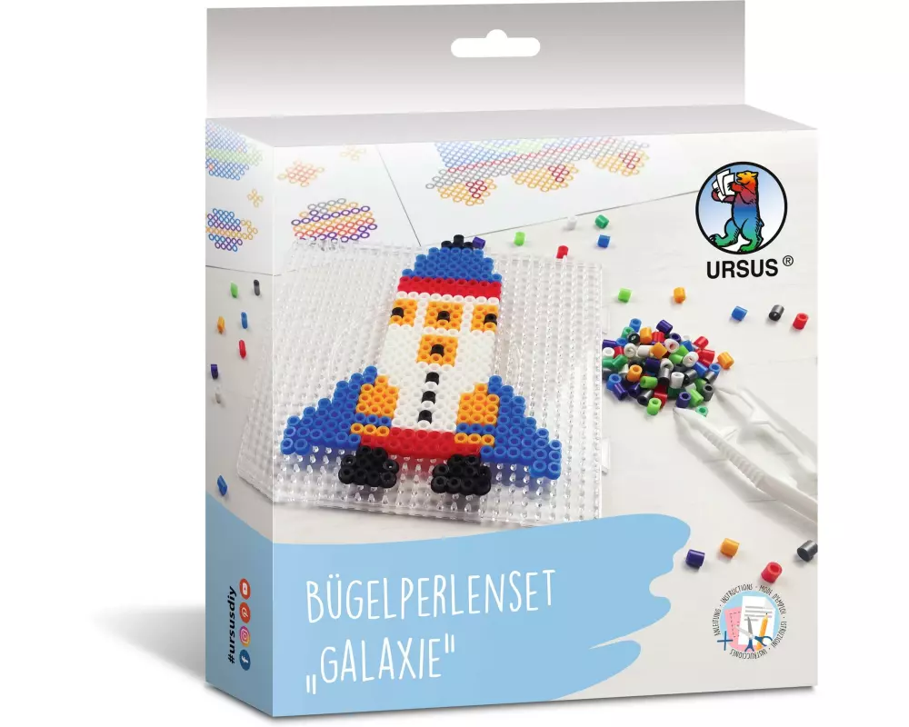 URSUS Bügelperlen Set Galaxie Mehrfarbig