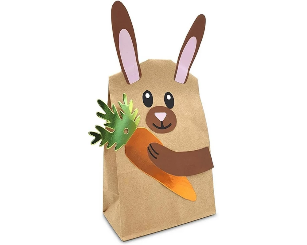 Braun + Company Papiertüte 2-er Set Hase, Braun