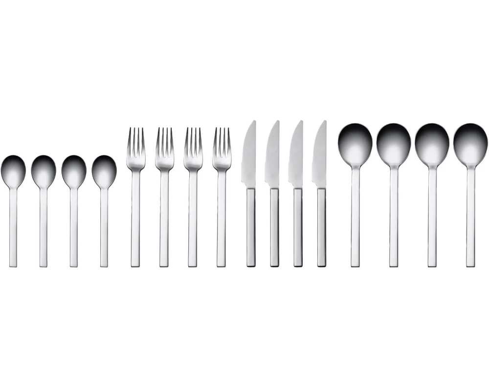 Studio Round Besteck-Set Storm 16-teilig, Silber