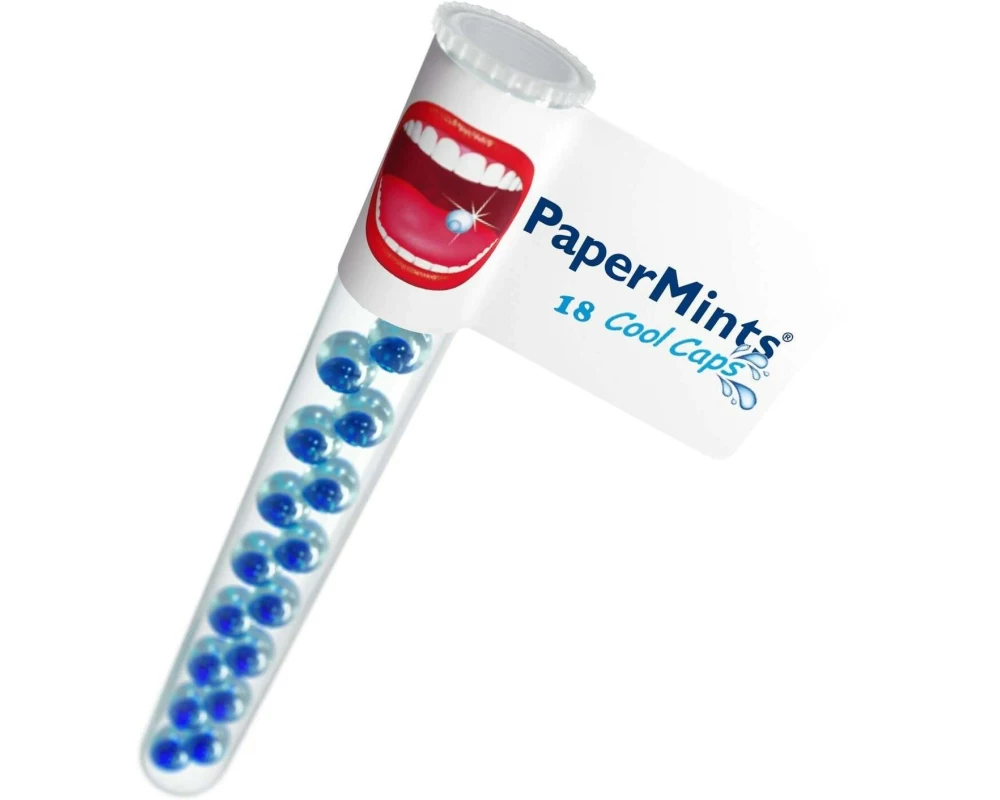 PaperMints Cool Caps Mint Tubes zuckerfrei 32 Tubes à 18 Kapseln