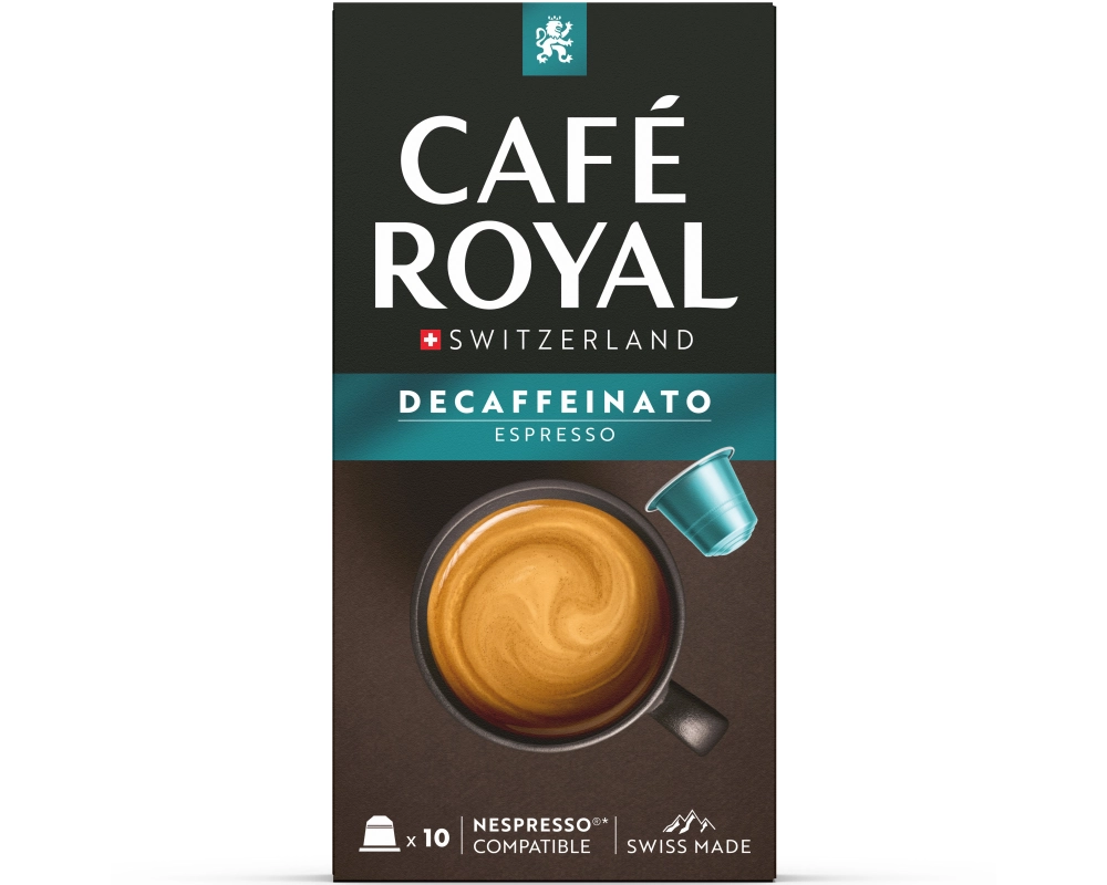 CAFE ROYAL Kaffeekapseln Alu 2001772 Decaffeinato Espresso 10 Stück