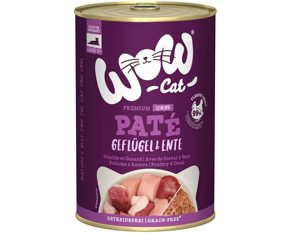 WOW Senior Geflügel & Ente Dose 400 g