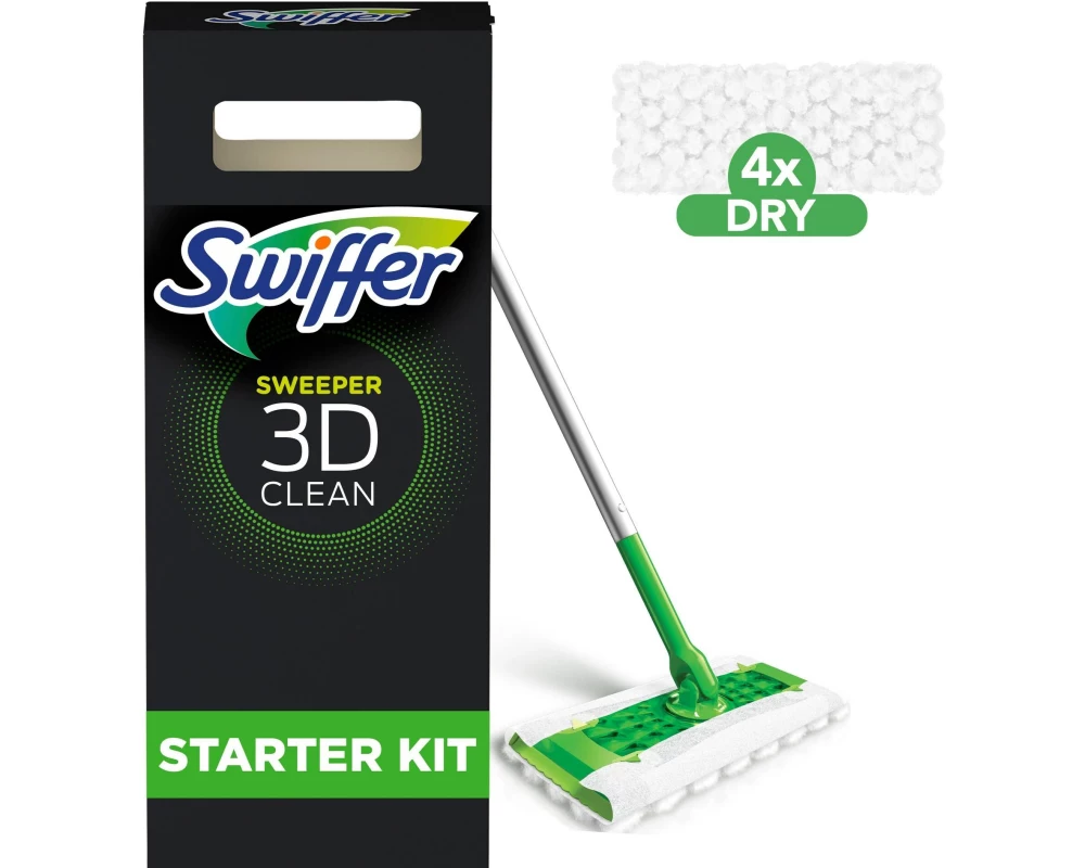 Swiffer Wischmopp Starter-Kit 3D 7-teilig