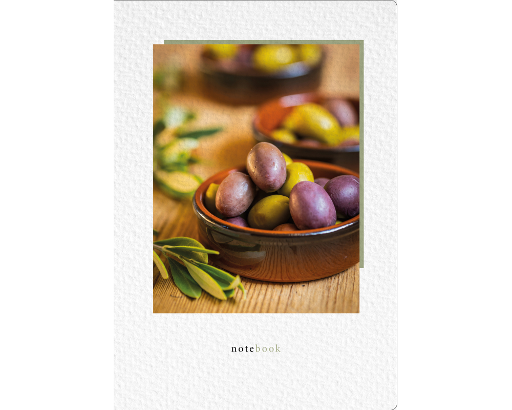 NATUR VERLAG Notizbuch Crushpaper A5 11012N Olive Foto, dotted