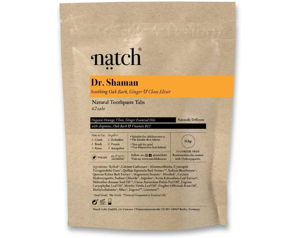 Natch Zahnpasta Dr. Shaman Bag 62 Stück