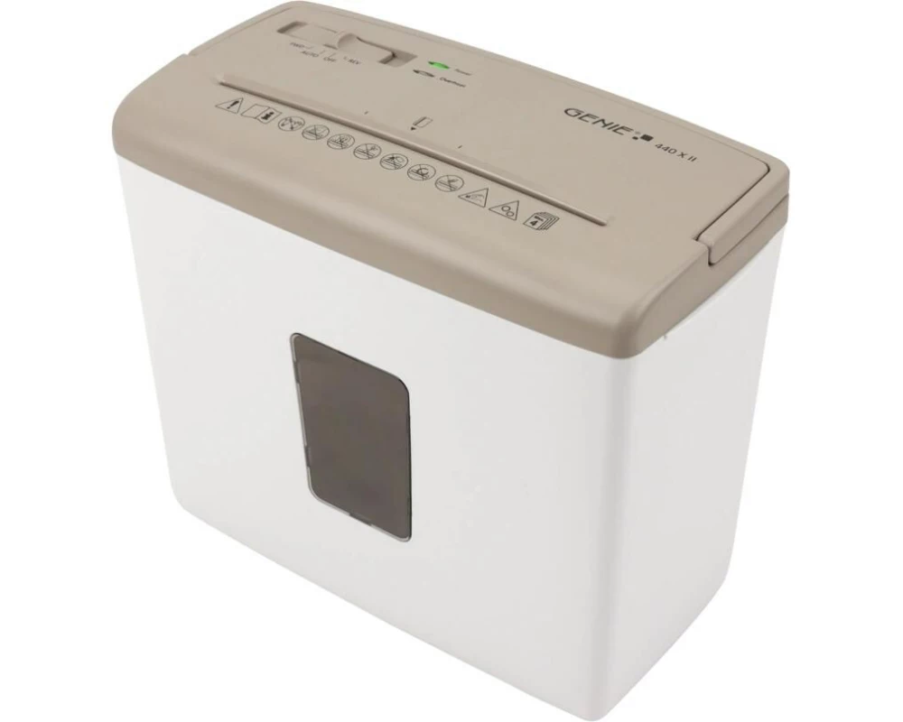 Genie Aktenvernichter 440X Weiss/Braun P4, 4 Blatt