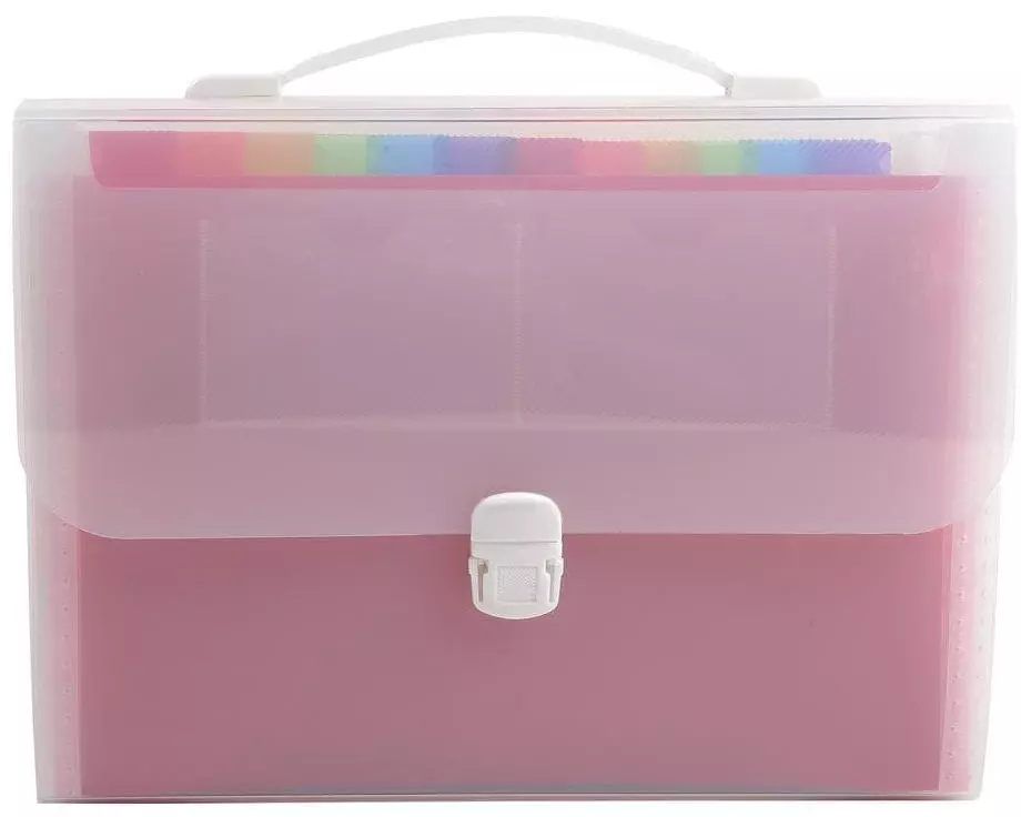 Exacompta Fächermappe Crystal 33 x 29 cm, Transparent