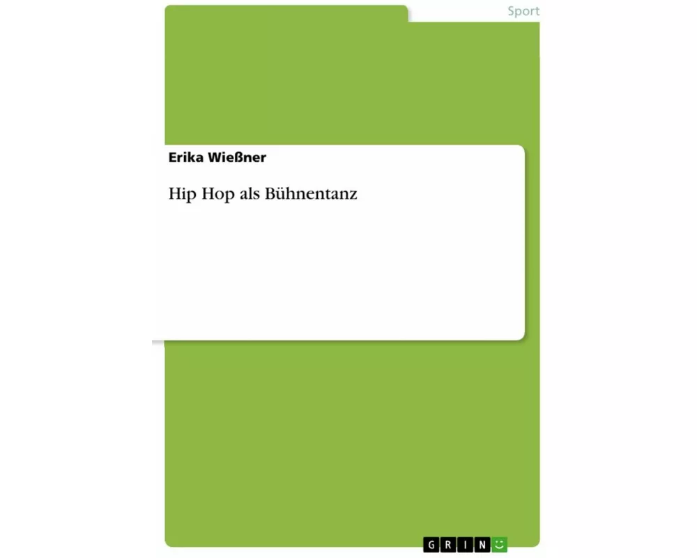 Hip Hop als Bühnentanz