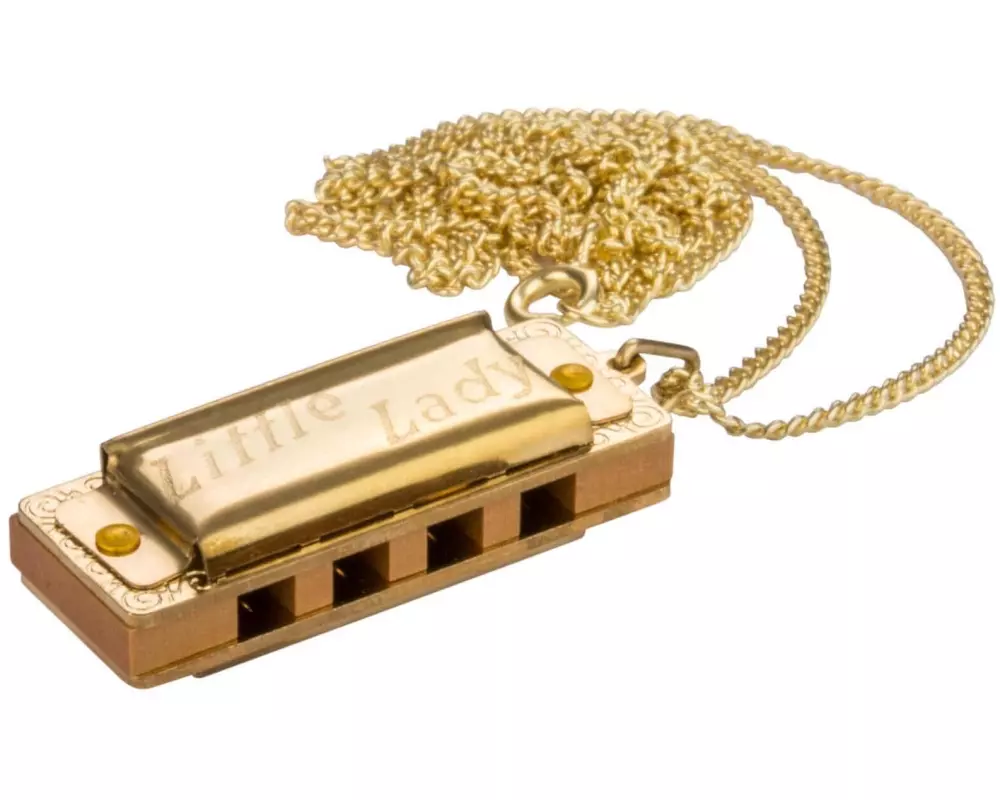 Hohner Mundharmonika Miniature Little Gold Halskette – C-Dur