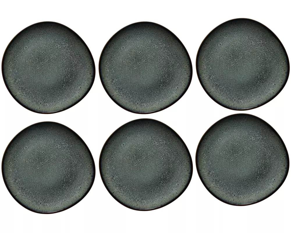 Villeroy & Boch Frühstücks- & Dessertteller Lave Ø 23 cm, 6 Stück, Grau