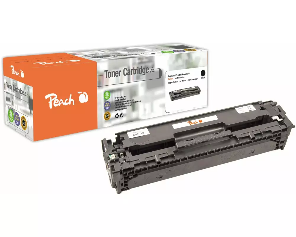 Peach Toner Canon CRG-718BK Black